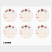 Cupcakes Cadeau Label Sticker (Vel)
