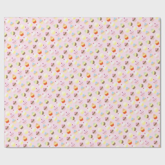 Cupcakes Cadeaupapier (Vlak)