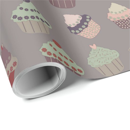 Cupcakes Cadeaupapier (Rol Hoek)