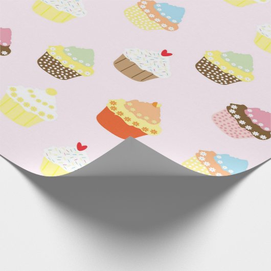 Cupcakes Cadeaupapier (Hoek)