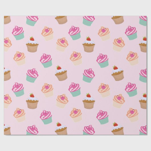 Cupcakes Cadeaupapier (Vlak)