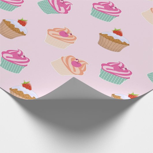 Cupcakes Cadeaupapier (Hoek)