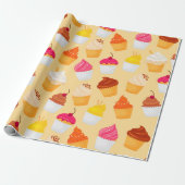 Cupcakes Cadeaupapier (Uitgerold)