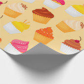 Cupcakes Cadeaupapier (Hoek)