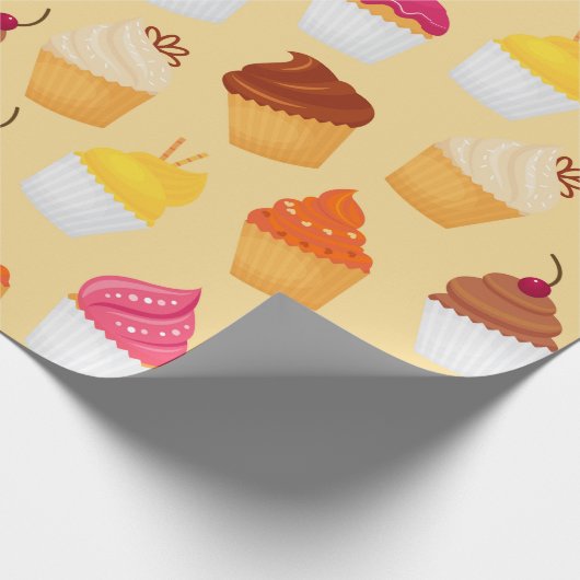 Cupcakes Cadeaupapier (Hoek)