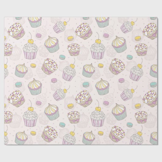 Cupcakes Cadeaupapier (Vlak)