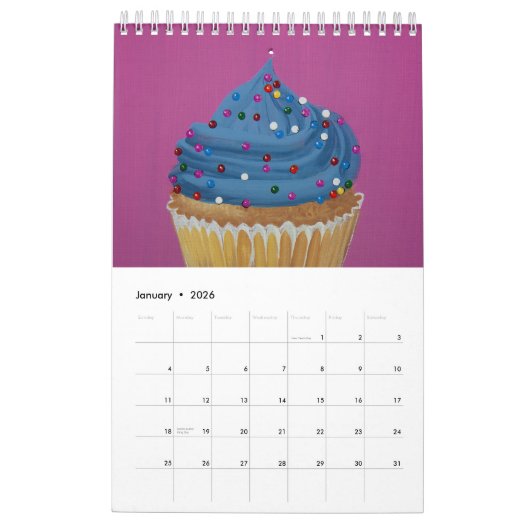 Cupcakes Calendar Kalender (Jan 2026)