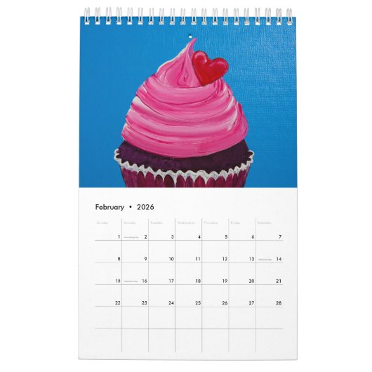 Cupcakes Calendar Kalender (Feb 2026)