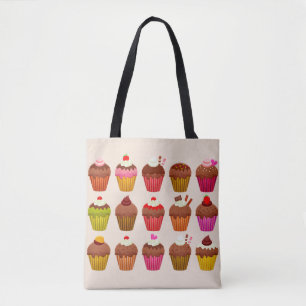 cupcakes canvas tas