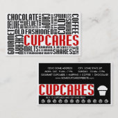 Cupcakes (chit chat) klantenkaartje (Voorkant / Achterkant)