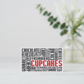Cupcakes (chit chat) klantenkaartje (Staand voorkant)