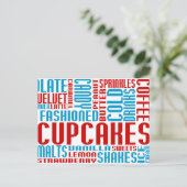 cupcakes chitChat Briefkaart (Staand voorkant)
