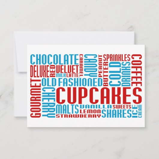 cupcakes chitChat Kaart (Voorkant)