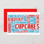 cupcakes chitChat Kaart (Voorkant / Achterkant)