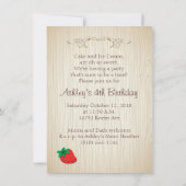 cupcakes, chocolade Birthday Party Kaart (Achterkant)