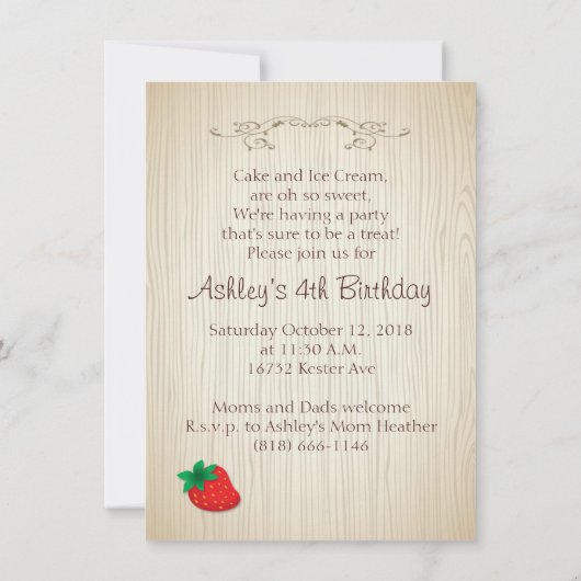 cupcakes, chocolade Birthday Party Kaart (Achterkant)