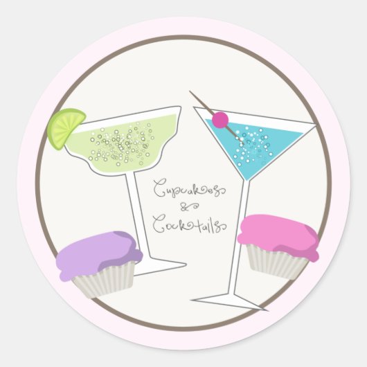Cupcakes & Cocktails Stickers (Voorkant)