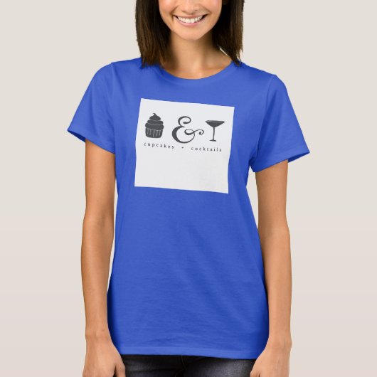Cupcakes & Cocktails T-shirt (Voorkant)