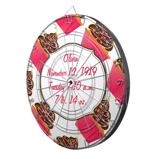 Cupcakes Dartbord (Voorkant Rechts)