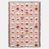 Cupcakes Deken (Voorkant Verticaal)