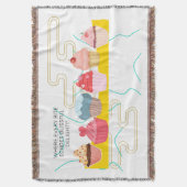 CUPCAKES DEKEN (Voorkant Verticaal)