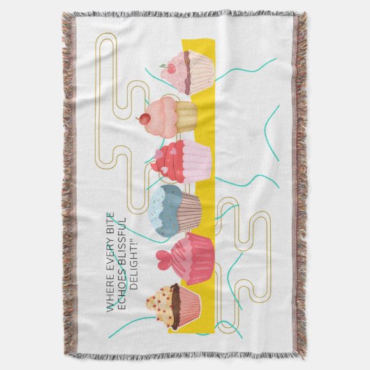 CUPCAKES DEKEN (Voorkant Verticaal)