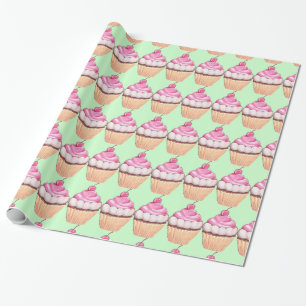 Cupcakes Design Wrapping Paper Cadeaupapier
