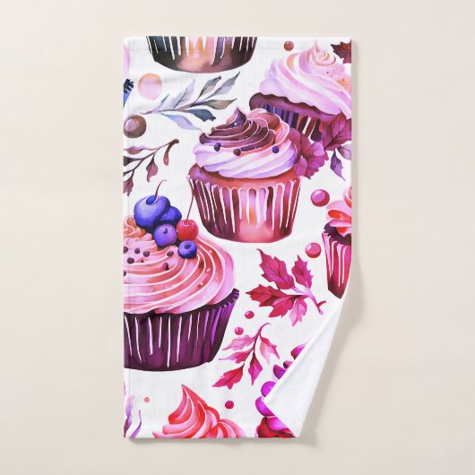 Cupcakes Dessert Heaven Bad Handdoek (Handdoek)