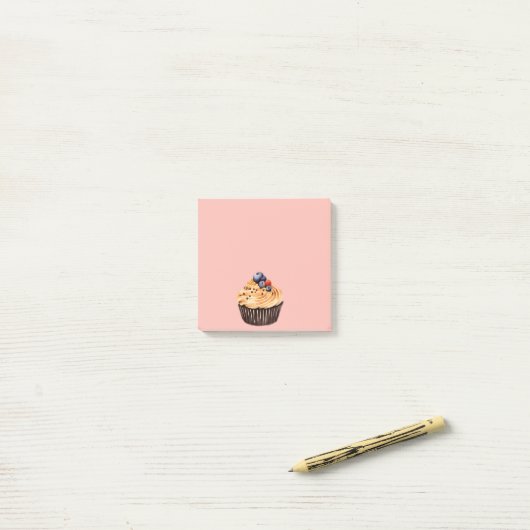 Cupcakes Dessert Heaven Post-it® Notes (Op bureau)