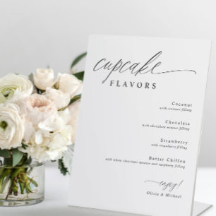 Cupcakes Dessert Tafel Trouw Reclamebord Met Voetstuk