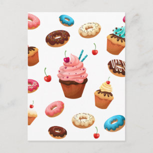 Cupcakes Donuts Briefkaart