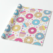 Cupcakes & Donuts Cadeaupapier (Uitgerold)