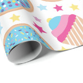 Cupcakes & Donuts Cadeaupapier (Rol Hoek)