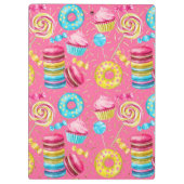 Cupcakes, donuts en Snoepjes klembord (Achterkant)