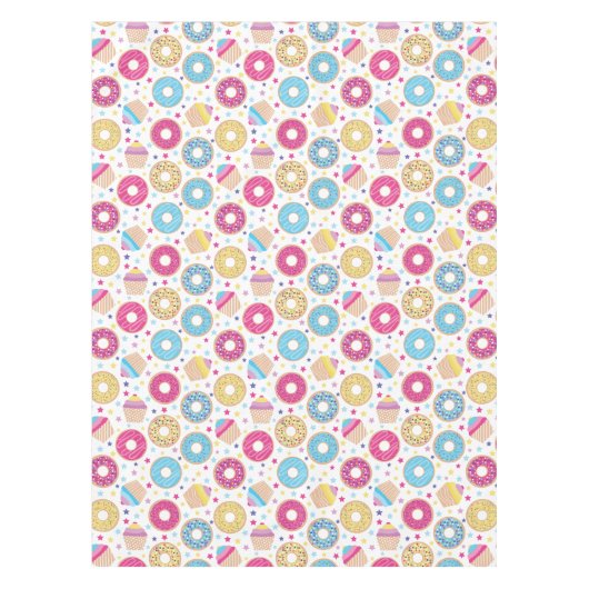 Cupcakes & Donuts Tablecloth Tafelkleed (Voorkant)