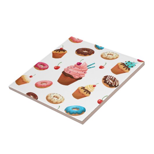 Cupcakes Donuts Tegeltje (Zijkant)