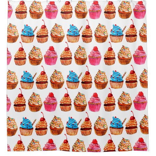 Cupcakes Douchegordijn (Voorkant)