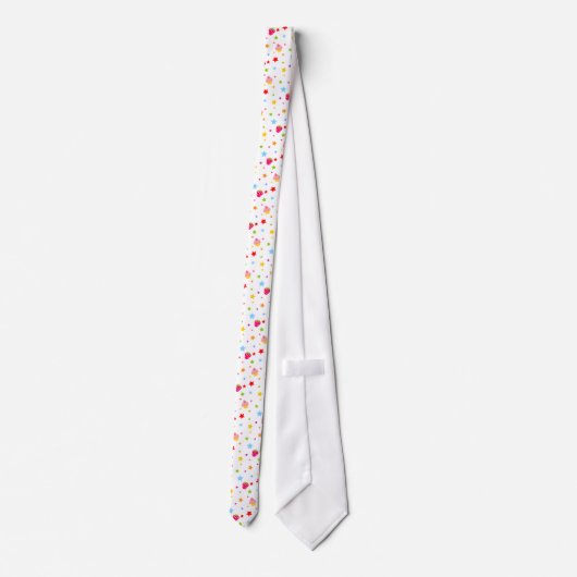 Cupcakes en aardbeien stropdas (Achterkant)