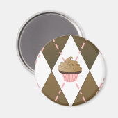 Cupcakes en Argyle Magneet (Voorkant / Achterkant)