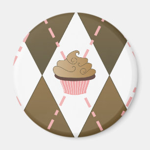 Cupcakes en Argyle Magneet