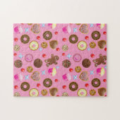 Cupcakes en bakkerijkleurig legpuzzel (Horizontaal)