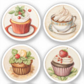 Cupcakes en bekers 11 sticker (Voorkant)