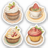 Cupcakes en bekers 13 sticker (Voorkant)
