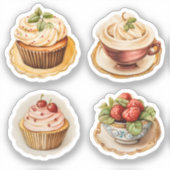 Cupcakes en bekers 14 sticker (Voorkant)