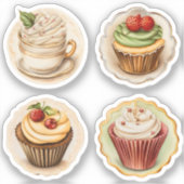 Cupcakes en bekers 15 sticker (Voorkant)