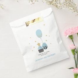 Cupcakes en blauwe ballon | Jongen's verjaardag Da Bedankzakje