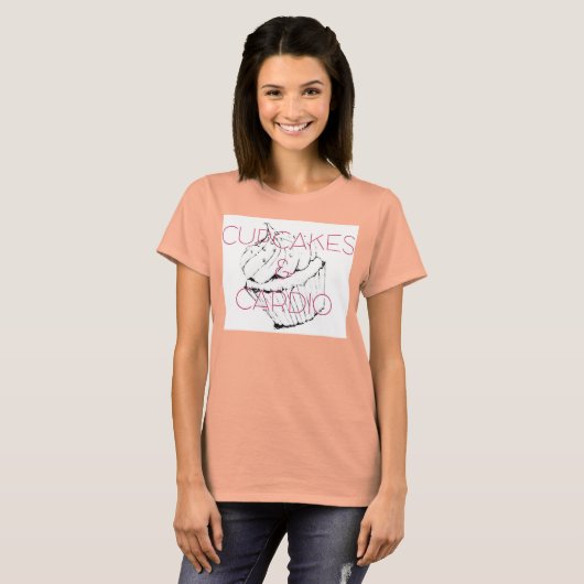 Cupcakes en Cardio Boxy Shirt (Voorkant volledig)
