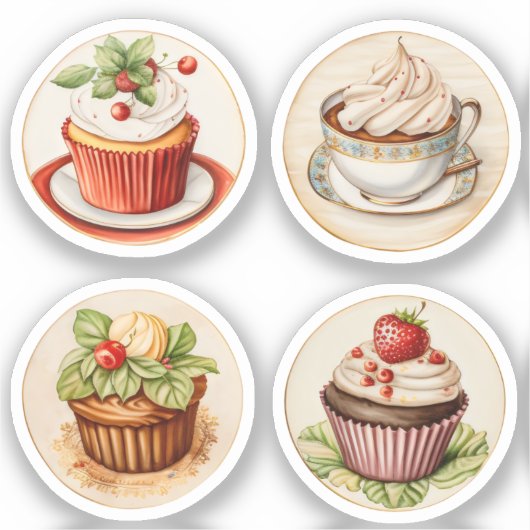 Cupcakes en cups 11 sticker (Voorkant)