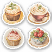 Cupcakes en cups 14 sticker (Voorkant)