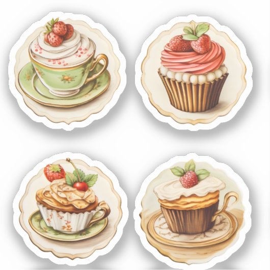 Cupcakes en cups 2 sticker (Voorkant)